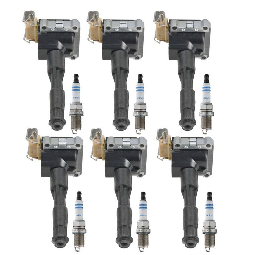 BMW Ignition Coil Kit - (6 Pieces) (Iridium) 12137599218 - Bosch